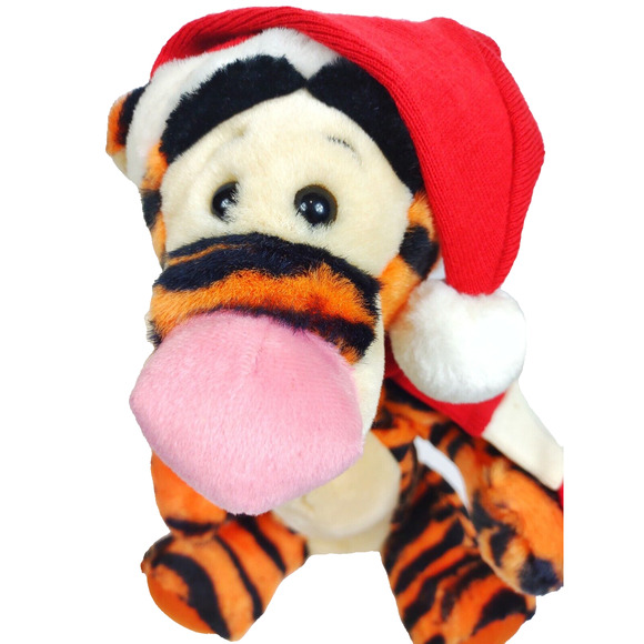 Disneyland 15" Winnie The Pooh Christmas TIGGER Santa Plush Stuffed Animal OEM - Picture 10 of 12